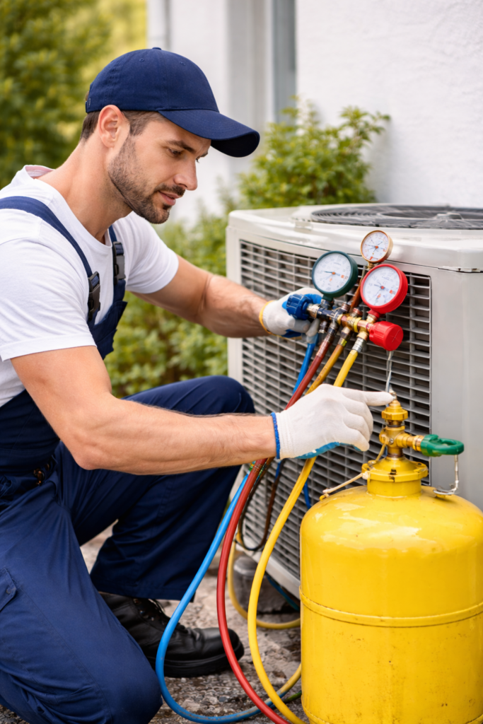 split AC repair technician